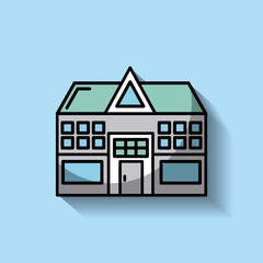 Poster - medical hospital building health care image vector illustration 