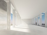 Fototapeta Do przedpokoju - sketch design of interior hall, 3d rendering