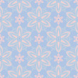© Liudmyla - Pale blue seamless background. Floral pattern