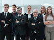 © ASDF - closeup portrait of a leading business team.