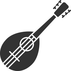 Canvas Print - Mandolin glyph icon