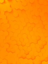 Orange Hexagon Background