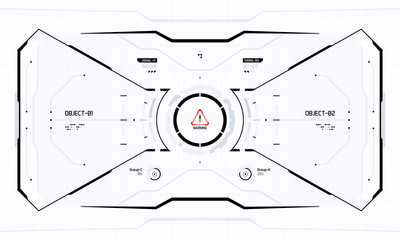 Wall Mural - Sci-Fi Hologram Technology Hud Screen Design