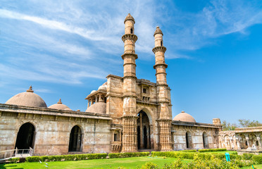 Wall Mural - Jami Masjid, a major tourist attraction at Champaner-Pavagadh Archaeological Park - Gujarat, India