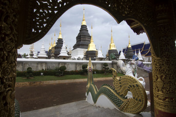 Wall Mural - Wat Ban Den temple in Chiang Mai ,Thailand.