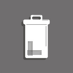 Wall Mural - Trash can. Symbol. Vector icon.