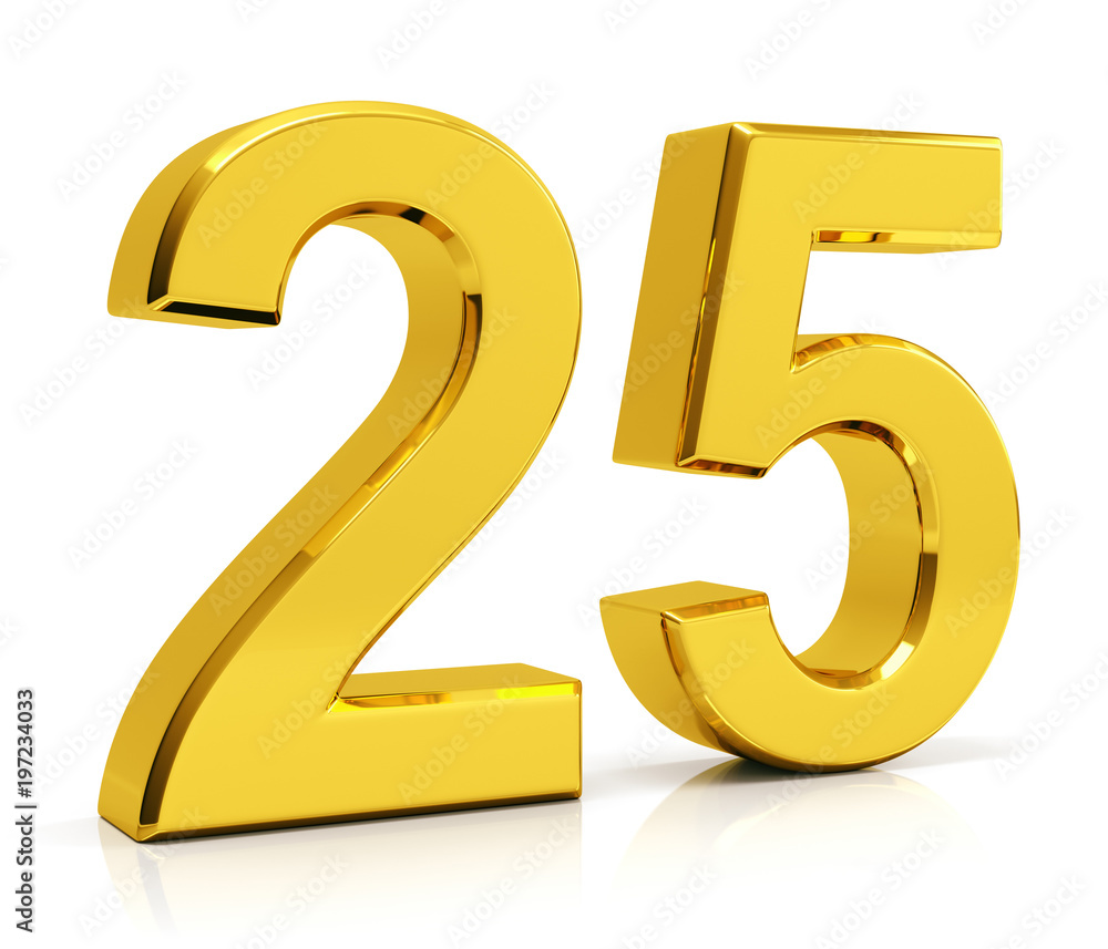 Number 25 Stock Illustration | Adobe Stock