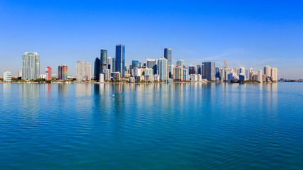 Brickell Skyline, Miami Coastline High Rise Buildings