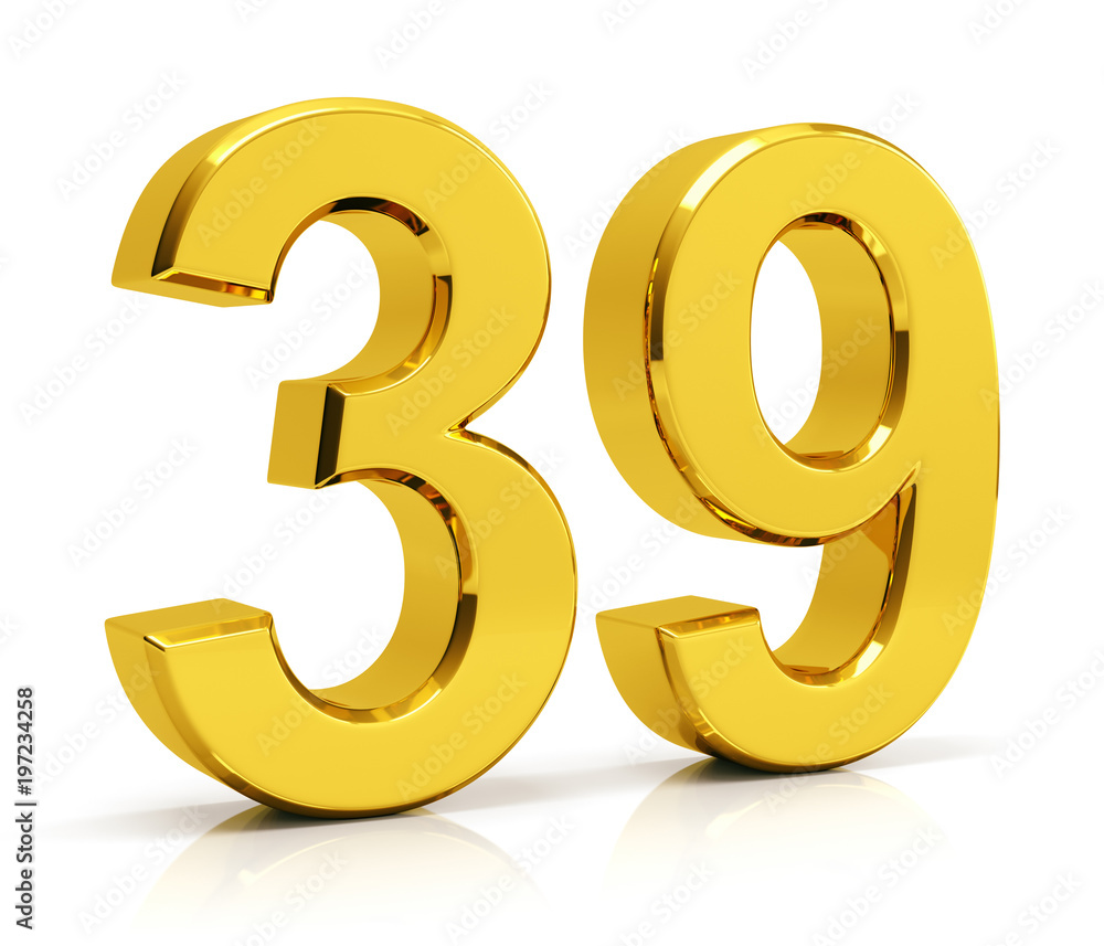 Number 39 Stock Illustration | Adobe Stock