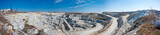 Fototapeta  - Panorama of a large quarry for marble