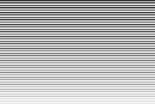 Horizontal Line. Lines Halftone Pattern With Gradient Effect. Black And White Stripes. Vector