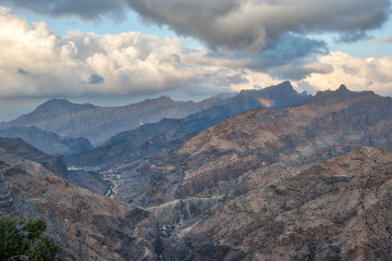 Wall Mural - Al Hajar Mountains in Oman