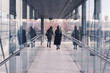 © Alexander - two women walking in a tunnel made of glass