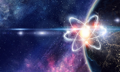 Wall Mural - astronomy concept backdrop. 3d rendering