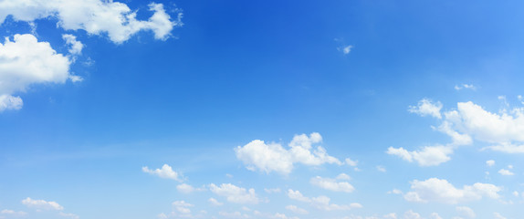 Wall Mural - panorama blue sky and cloud natural background.