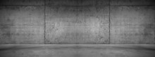 Wide Concrete Background Wall Texture For Composing