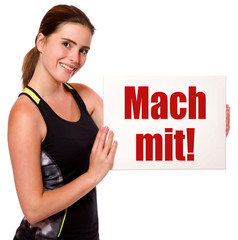 Canvas Print - Mach mit!