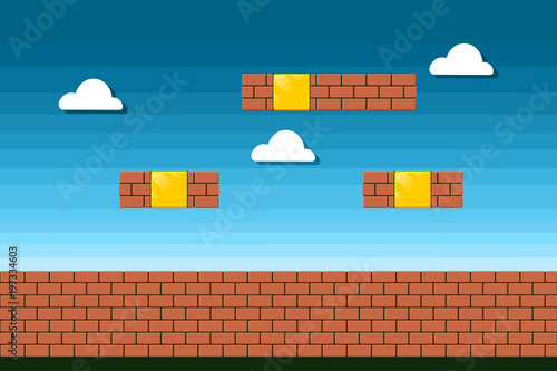 Classic arcade style old device display Canvas Print