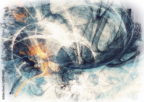 Abstract Beautiful Grey And Blue Soft Color Toned Background