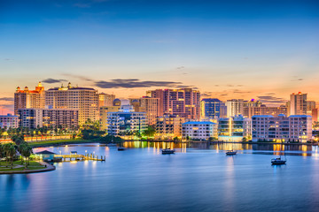 Wall Mural - Sarasota, Florida, USA Skyline