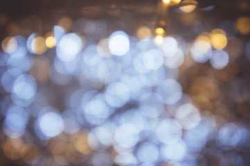 Wall Mural - bokeh night light with small LED light for Decorative lights in festivals