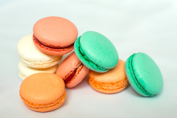 Wall Mural - Sweet and bright start of the day with macaroons