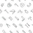 © telmanbagirov - Seamless construction tools icons pattern on white background