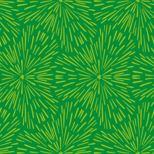 Hand Drawn Seamless Green Pattern. Abstract Shabby Textured Background.