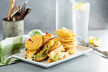 Sticker - Fried green tomatoes BLT sandwich