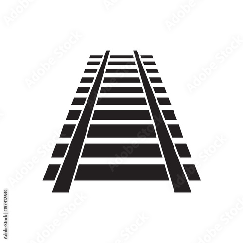 railway track icon vector illustration Stock Vector Adobe Stock