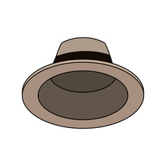 Sticker - Vintage male hat vector illustration graphic design