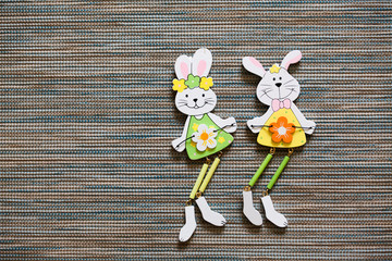 Wall Mural - colorful easter decorations