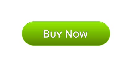 Wall Mural - Buy now web interface button green color, customer decision, tourism, credit