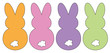 Happy Easter Bunny Cottontails