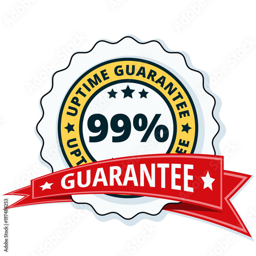 99% Uptime Guarantee illustration Tableau sur Toile