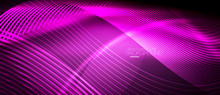 Neon Purple Smooth Wave Digital Abstract Background