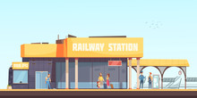 Railway Station Background