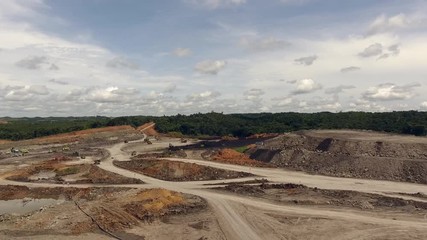 Wall Mural - Coal Mining in Kalimantan