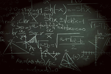 formula on blackboard