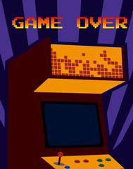 Poster - Arcade vintage videgame