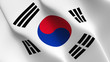 © Marcin - South Korea flag waving loop. South Korea flag blowing on wind.