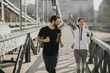 © BGStock72 - Couple jogging on Chain Bridge in Budapest