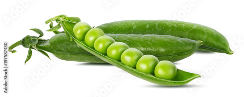 Cuadros en Lienzo peas isolated on white background