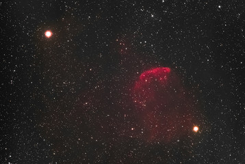 Wall Mural - The Jellyfish Nebula in the constellation Gemini as seen from Mannheim in Germany.