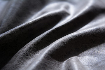 Close-up of a fold of fabric with an abstract pattern