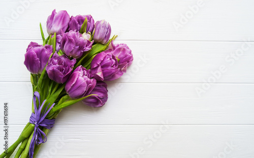 Zdjęcie XXL Wiosenne kwiaty tulipanów