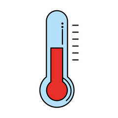 Poster - thermometer measure isolated icon vector illustration design