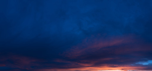 dramatic night sky