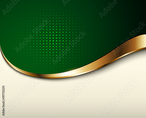 Business background, green and beige