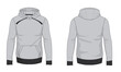 Hoodie Vector Template -Front and Back View